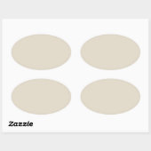 Autocollant ovale blanc os (Feuille)