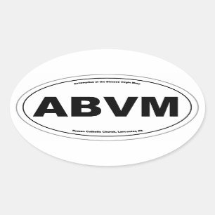 Autocollant ovale d'ABVM (acceptation du Virgi