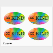 Autocollant ovale de catégorie supérieure (Feuille)