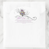 Autocollant ovale de Pâques béni (Sac)