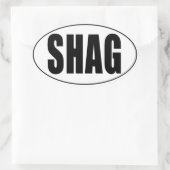 Autocollant ovale de pays Euro Shag (Sac)