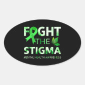 Autocollant ovale de sensibilisation à la santé me (Devant)