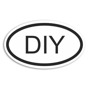 Autocollant ovale de style euro DIY