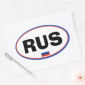 Autocollant ovale de style euro-russe (Enveloppe)