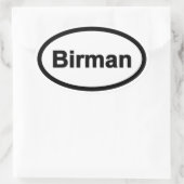 Autocollant ovale de voiture de particules de chie (Sac)