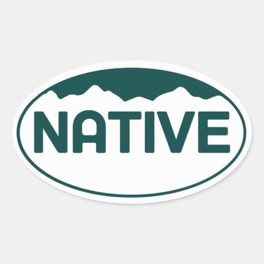 Autocollant ovale du Colorado (Devant)