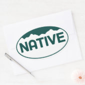 Autocollant ovale du Colorado (Enveloppe)