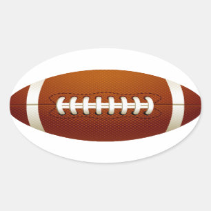 Autocollant ovale du football