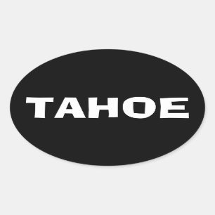 AUTOCOLLANT OVALE DU LAC TAHOE