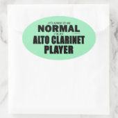 Autocollant ovale du lecteur Alto Clarinet normal (Sac)