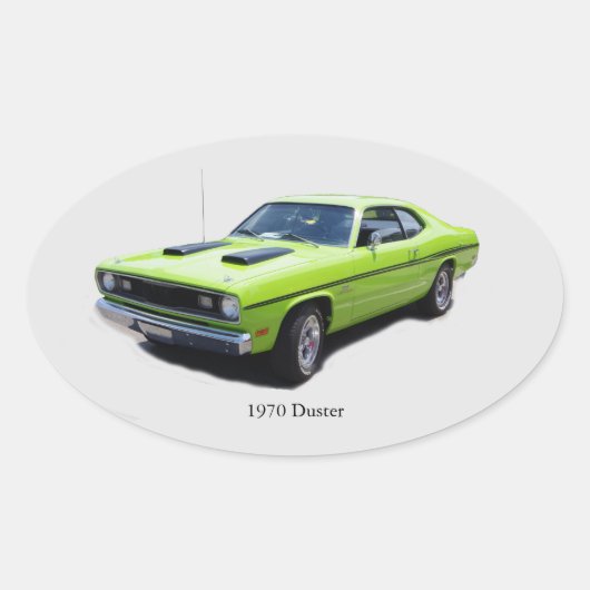Autocollant ovale Duster 1970 (Devant)