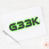 Autocollant ovale G33k (Enveloppe)