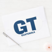 Autocollant ovale Guatemala GT (Enveloppe)