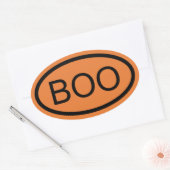 Autocollant ovale Halloween Boo (Enveloppe)