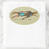 Autocollant ovale Horus (Sac)