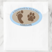 Autocollant ovale : LOOLAorg (Sac)