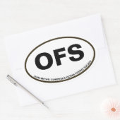 Autocollant ovale OFS (Enveloppe)