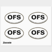 Autocollant ovale OFS (Feuille)