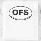Autocollant ovale OFS (Sac)