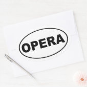 Autocollant ovale Opera (Enveloppe)
