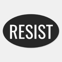 autocollant ovale RESIST