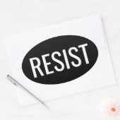 autocollant ovale RESIST (Enveloppe)
