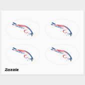 Autocollant ovale Rfalconcam (Feuille)