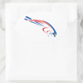 Autocollant ovale Rfalconcam (Sac)