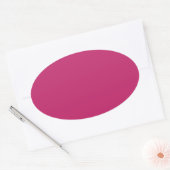 Autocollant ovale rose brûlé (Enveloppe)