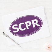 Autocollant ovale - SCPR (Enveloppe)