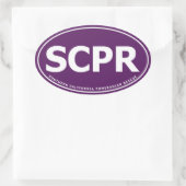 Autocollant ovale - SCPR (Sac)
