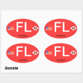 Autocollant Ovale style Florida* (Feuille)