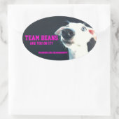 Autocollant ovale Team Beans (Sac)