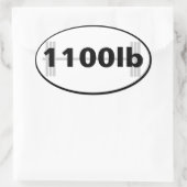 autocollant ovale total de 1 100 livres (Sac)