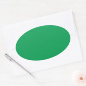 Autocollant ovale vert (Enveloppe)