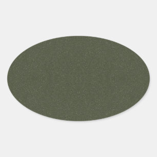 Autocollant ovale vert mousse texturé – Personnali