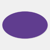 Autocollant ovale violet monstre (Devant)