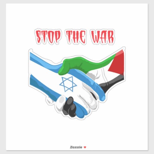 Autocollant Palestine, Drapeau palestinien, Gaza (Feuille)