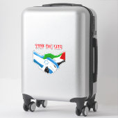 Autocollant Palestine, Drapeau palestinien, Gaza (Sur valise)