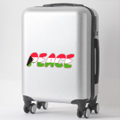 Autocollant Palestine Peace Car (Sur valise)