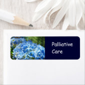 Autocollant Palliative Care Étiquette Blue Hydrang (En situation)