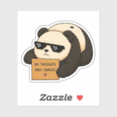 Autocollant Panda Snacks Uniquement (Feuille)