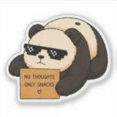 Autocollant Panda Snacks Uniquement (Devant)