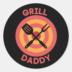 AUTOCOLLANT - PAPA GRIL