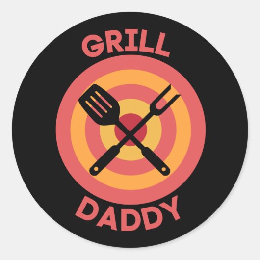 AUTOCOLLANT - PAPA GRIL (Devant)