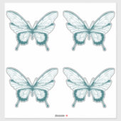Autocollant Papillon (Feuille)