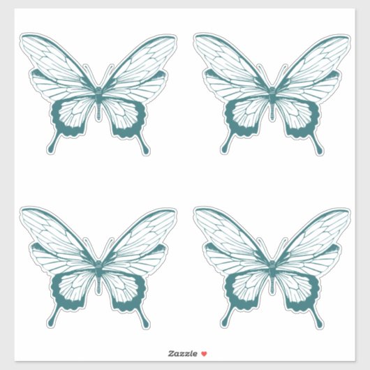Autocollant Papillon (Feuille)