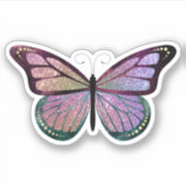 Autocollant papillon pailleté mignon (Devant)