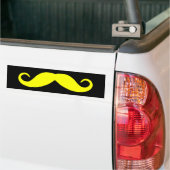 Autocollant pare-chocs à moustache jaune (Sur camion)