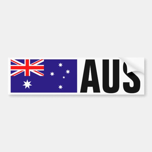 Autocollant pare-chocs australien avec code de pay (Devant)